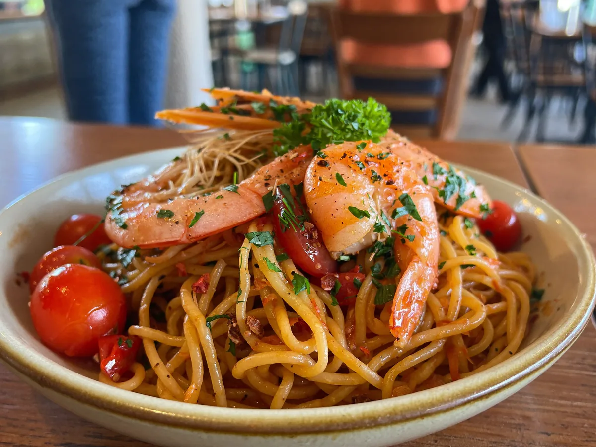 Pasta met gamba’s van The Pasta King